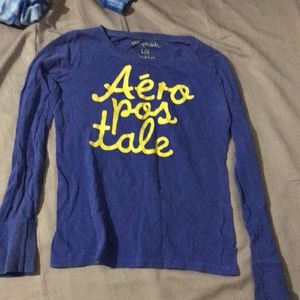 Aeropostale long sleeve blue shirt